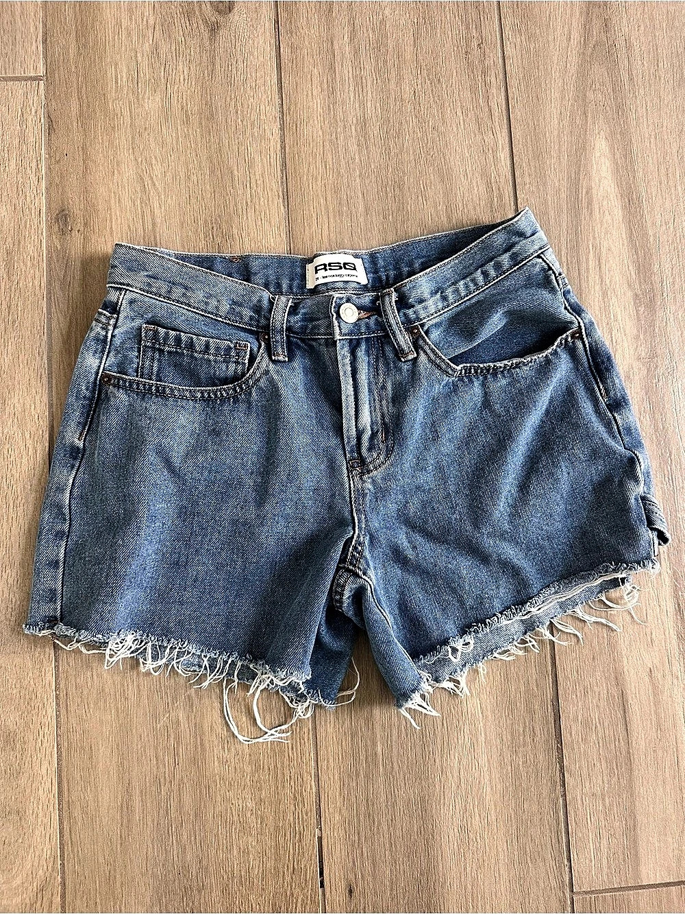 RSQ Low Rise Baggy Carpenter Jean Shorts